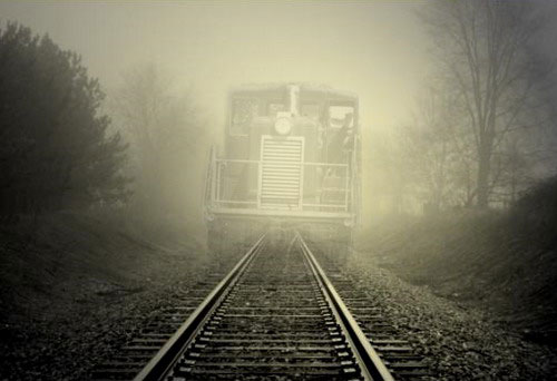 Поезд-призрак видели возле села Заваличи Полтавской области.