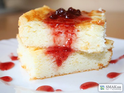 Быстрая творожная запеканка