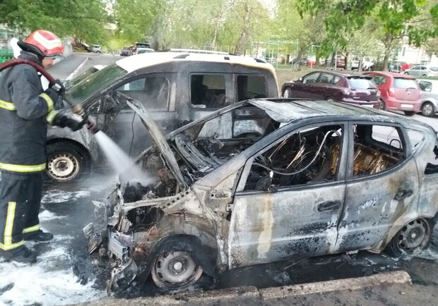 В Полтаве сгорел автомобиль