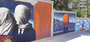 Копии известных картин: в Одессе разрисовали еще одну стену