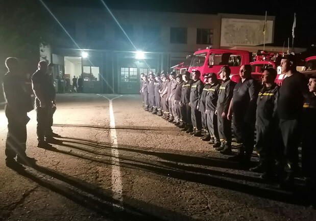 7 пожарных автоцистерн из Полтавы отправились в Луганскую область