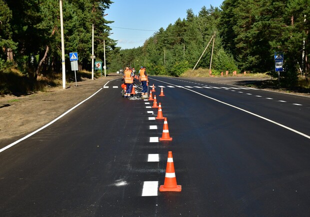 На Полтавщине отремонтировали 7 км дороги между Котельвой и Полтавой