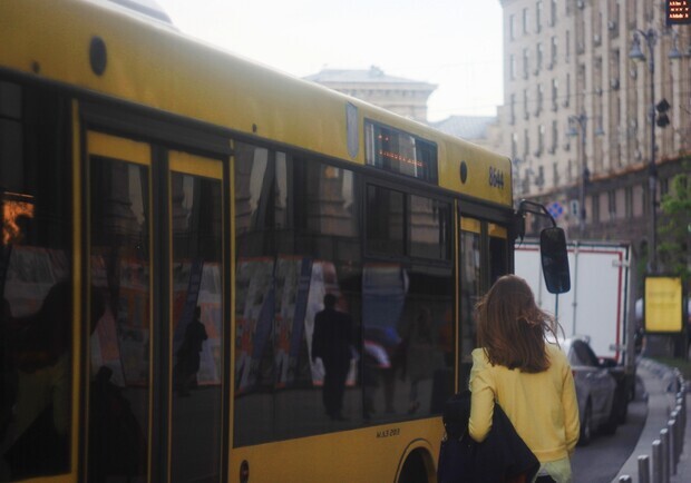 ВКиеве запустили экспериментальный автобусный маршрут. Фото: Валерия Кушнир.
