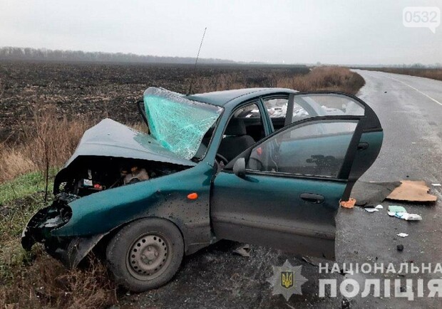 На Полтавщине в ДТП погибла женщина. Фото: ГУ Нацполиции в Полтавской области