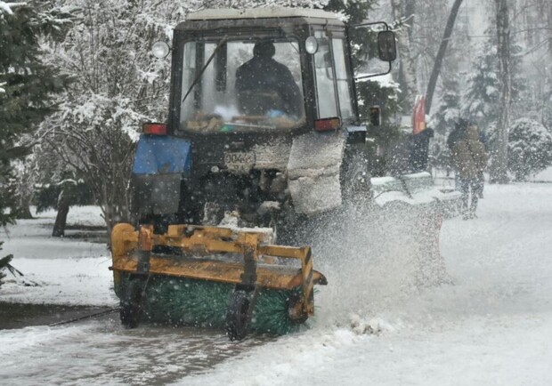 Полтаву накрыло снегом. Фото: https://rada-poltava.gov.ua/