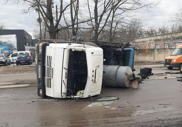 В Полтаве столкнулись два грузовика. Фото: patrol.police.gov.ua