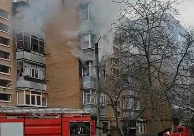 В Полтаве горит квартира. Фото: https://t.me/v_plt
