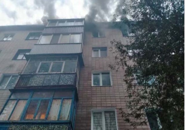 В Полтаве тушили пожар в пятиэтажке. Фото: poltava.to