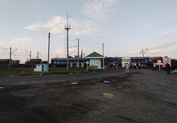 ДТП на Полтавщине: в пути задерживаются шесть пассажирских поездов. Фото:  https://t.me/v_plt