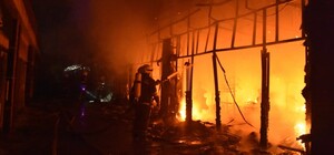 В Одессе сгорел магазин 