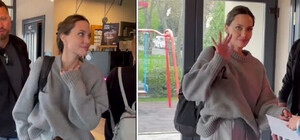 Во Львове заметили голливудскую актрису Анджелину Джоли – видео