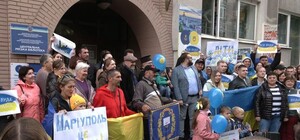 У Дніпрі пройшла акція протесту проти псевдореферендумів на окупованих територіях