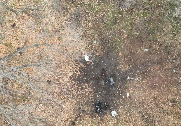 В Полтавской области нашли место падения дрона-камикадзе Shahed-136 