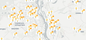 На карті в інтернеті позначили магазини та кафе, що працюють в Україні під час відключення світла