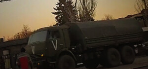 В сторону Бердянска едет колонна вражеской техники