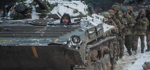 Карта боевых действий в Украине за 25 января