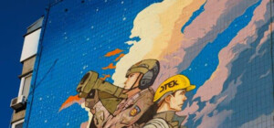 Новый мурал: в Киеве посвятили стенопись ПВО и энергетикам