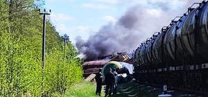 Во временно оккупированном Мелитополе партизаны взорвали грузовой поезд