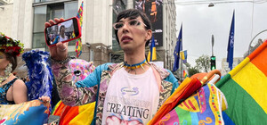 В Киеве прошла очень короткая акция ЛГБТ-движения 