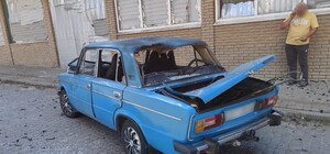 У центрі Куп'янська російський дрон обстріляв пункт гуманітарної допомоги (фото)