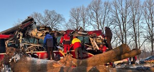 Автобус «Відень-Київ» протаранив дерево у Львівській області, семеро людей госпіталізовано
