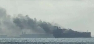 У Чорному морі на Одещині горіло судно: подробиці від ВМС ЗС України