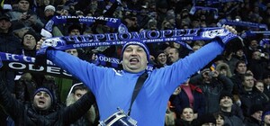 Первый гол на новеньком одесском стадионе 