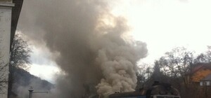 На Івано-Франківщині поїзд спалахнув на очах у людей