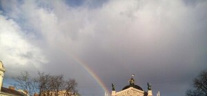 Фото дня: над Львовом з'явилась величезна веселка