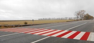 Фотофакт: на дорогах Полтавщины появились необычные пешеходные переходы