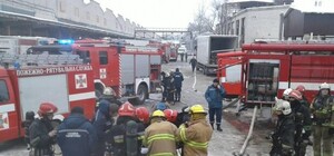 Відеофакт: як гасили львівський цех з мороженою рибою