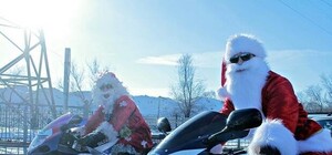 Новый год к нам мчится: по улицам Киева проедут Санта-Клаусы на байках