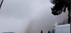 Відеофакт: у Львові серед вулиці виник гарячий фонтан