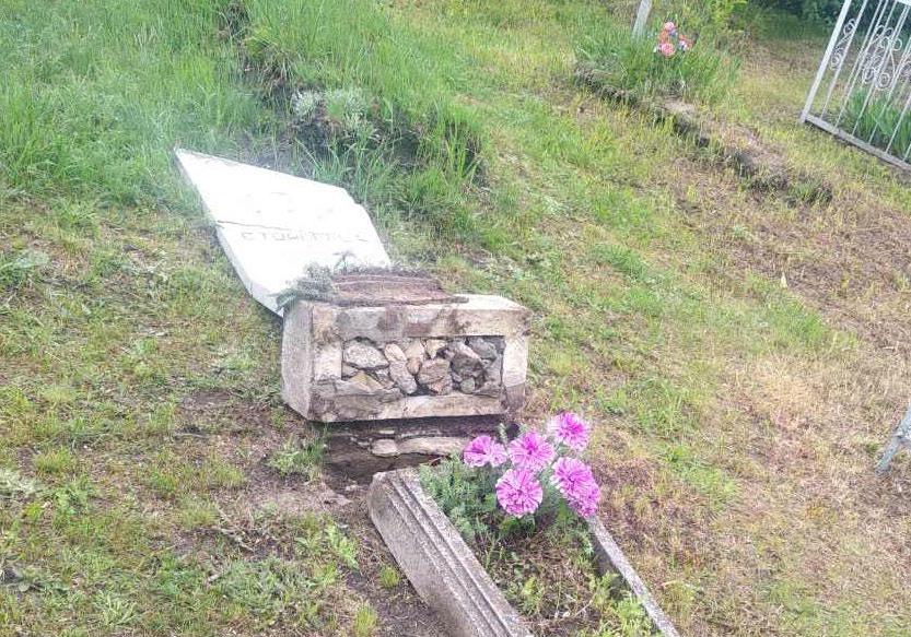 В Полтавской области дети повалили больше 20 памятников