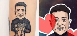 Рядом с Кернесом: харьковчанка набила на руке татуировку с Владимиром Зеленским