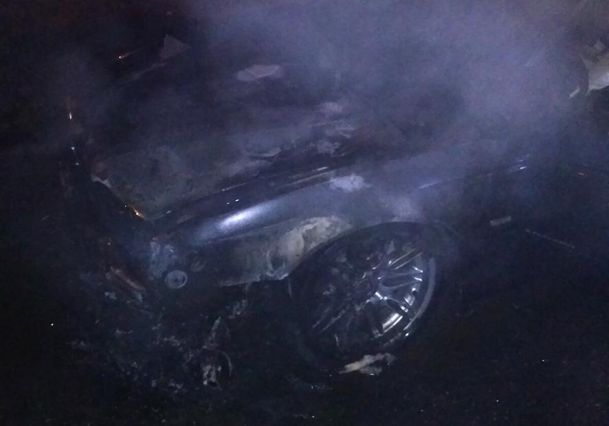 На Шевченко сгорел автомобиль BMW