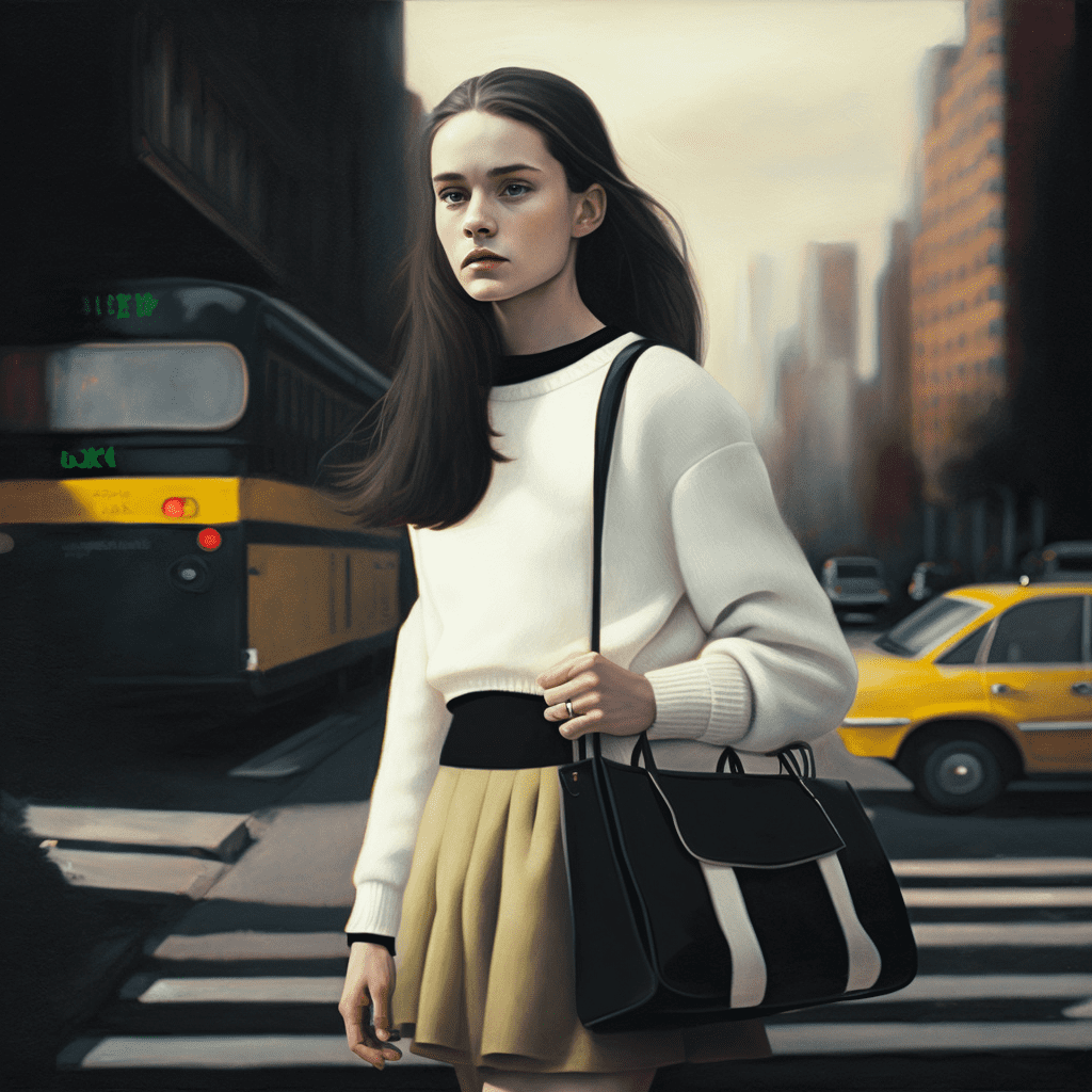 Белый свитер с юбкой