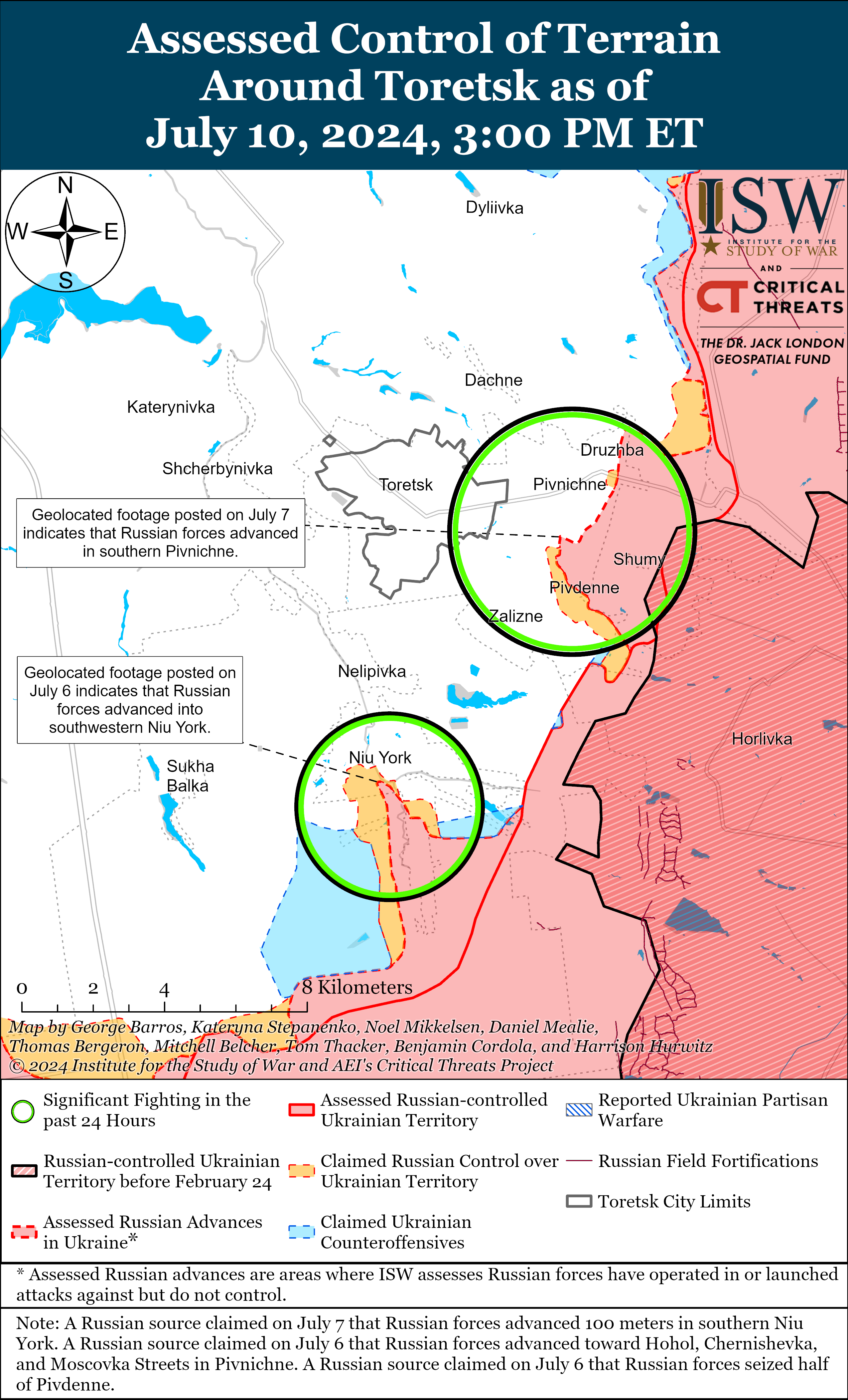 Карта боевых действий.
