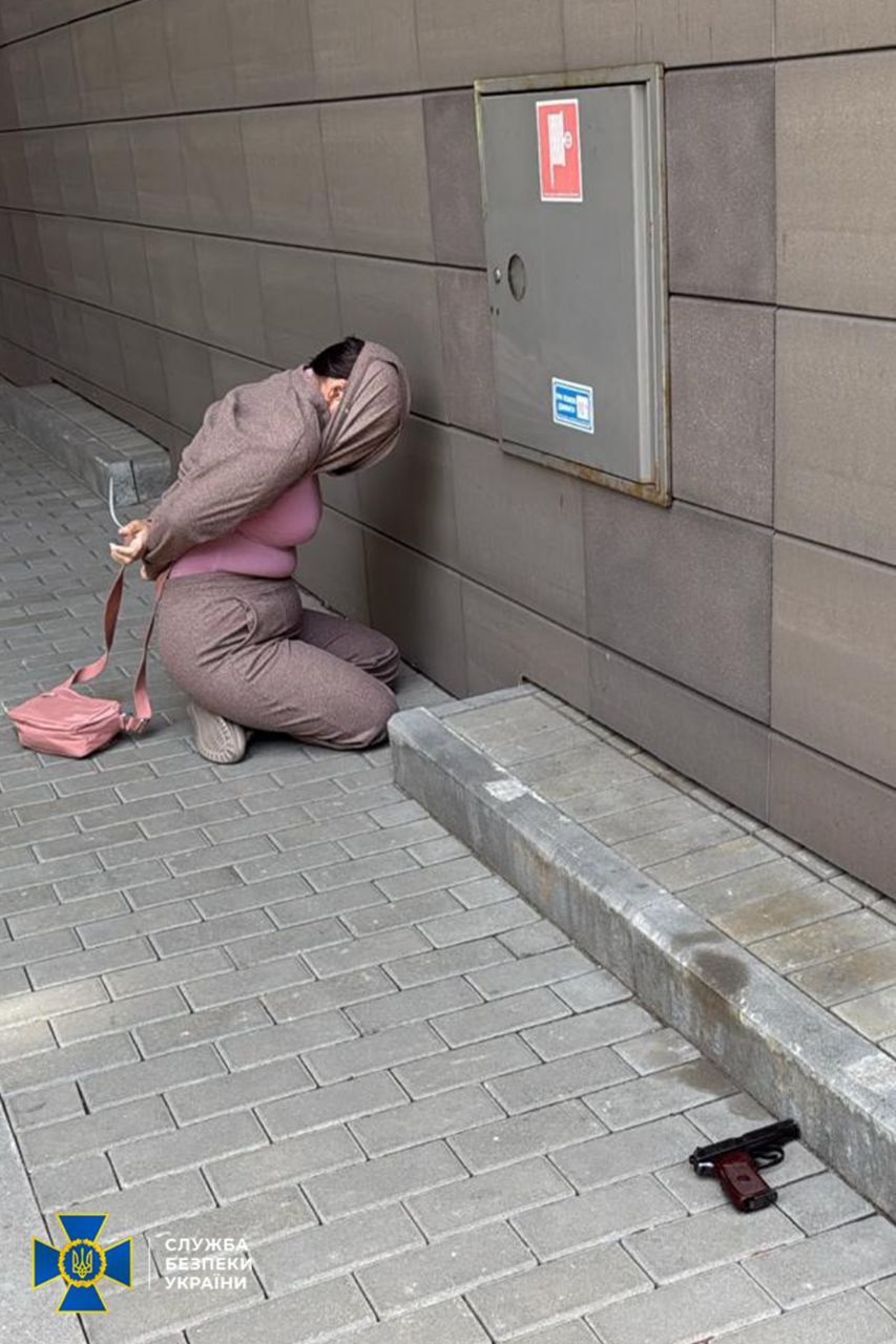 Задержанная. Фото: t.me/SBUkr