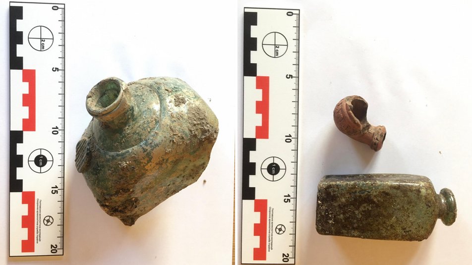 Археологические находки в Полтаве. Фото: Ю.Пуголовка