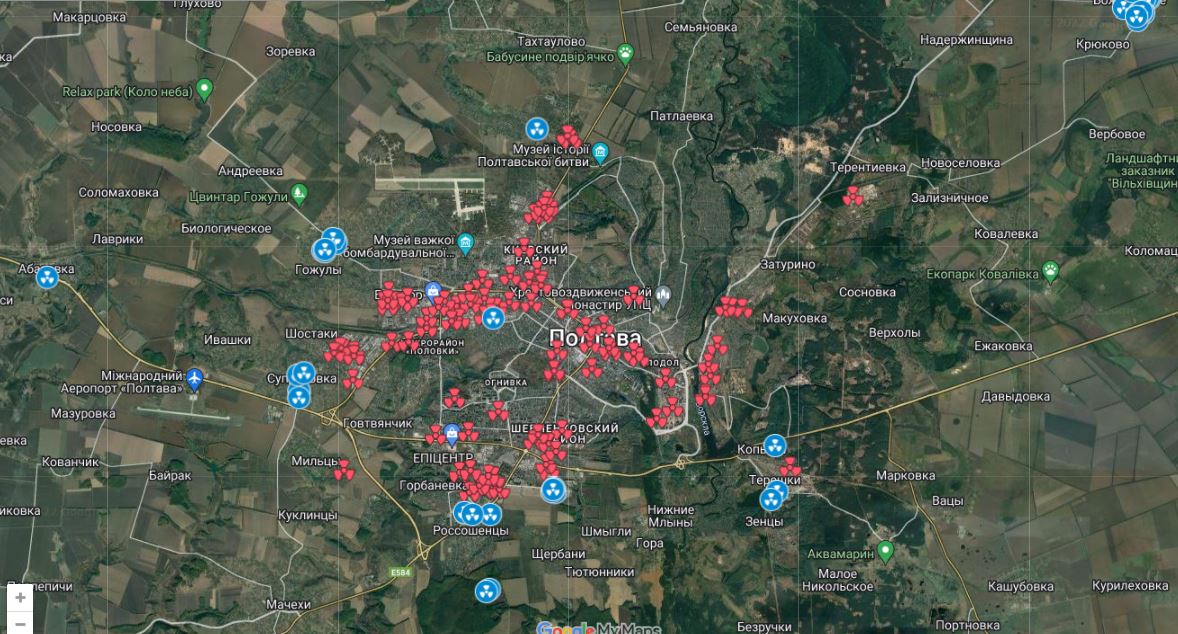 Укрытия Полтавы 2022