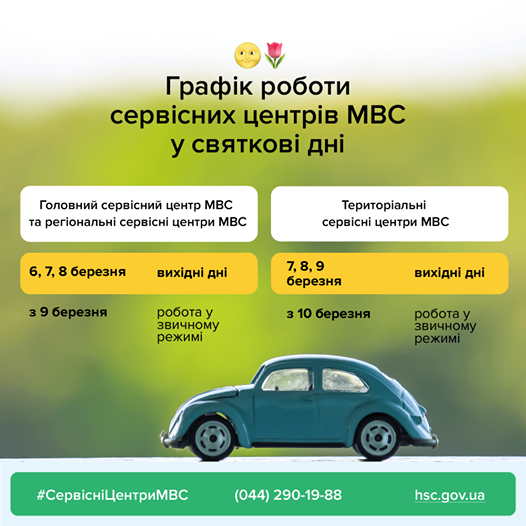 Как будут работать сервисные центры МВД Полтавщины