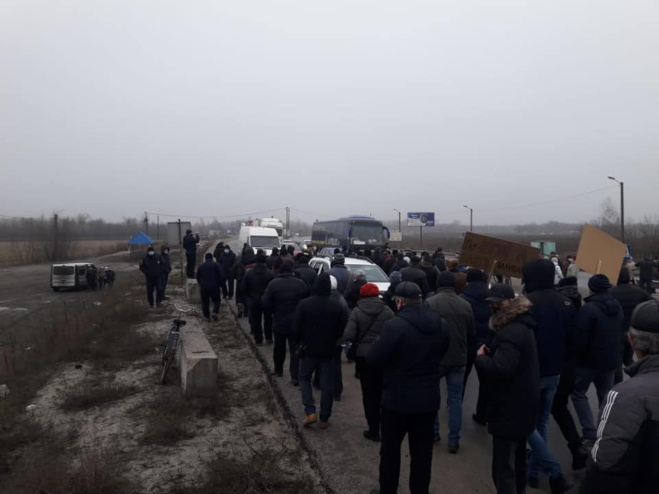 Это вторая акция протеста из-за повышения "газовых" тарифов. Фото: https://www.facebook.com/groups/pidsluhano.lubny/