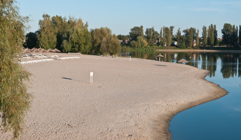 Центральный пляж в Миргороде