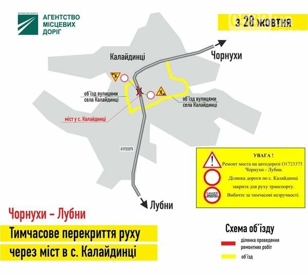 Водителям на заметку: на дороге Чернухи – Лубны изменят движение фото 1