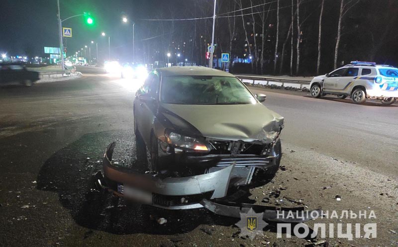 ДТП на Киевском шоссе. Фото: pl.npu.gov.ua