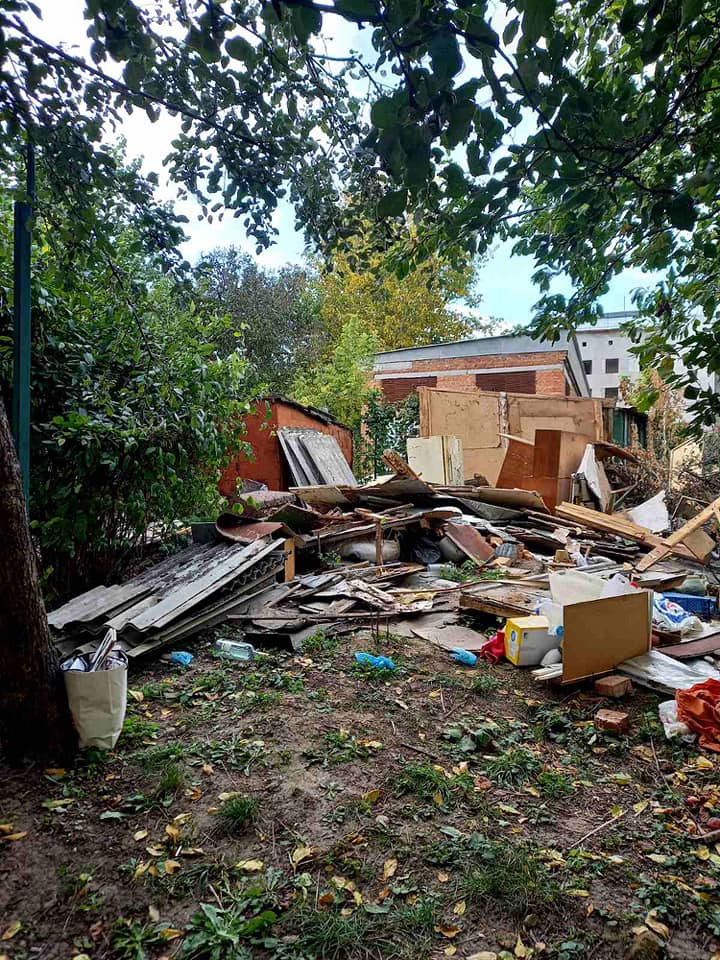 В центре гоорда убрала заброшенные строения. Фото: https://www.facebook.com/inspekciyablag.ua/