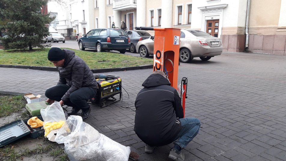 В Полтаве благоустраивают велоинфраструктуру
