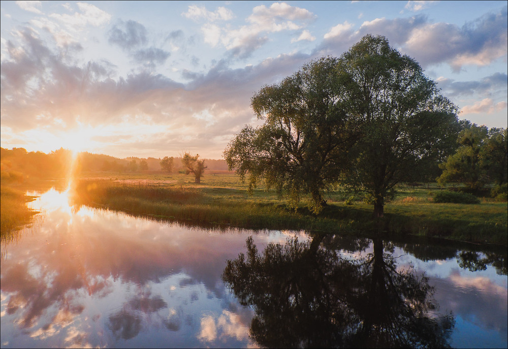 Пляж на реке Удай в селе Великая Круча