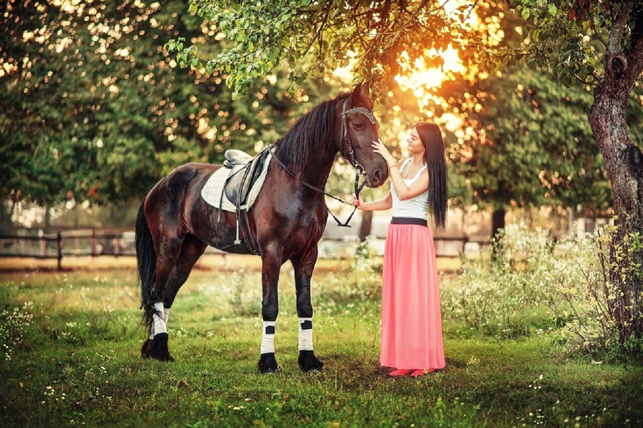 Верховая езда на лошадях в Полтаве